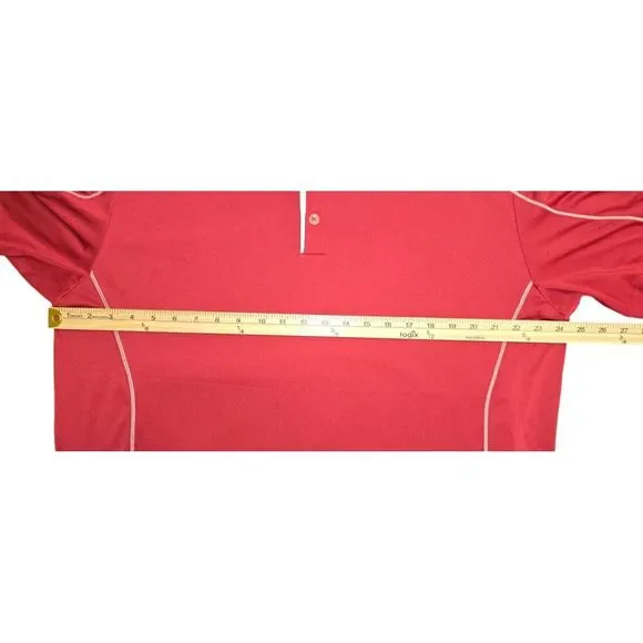 Nike‎ Mens Extra Large Red White Golf Dri-Fit Polo Shirt Performance Sport - Picture 5 of 5
